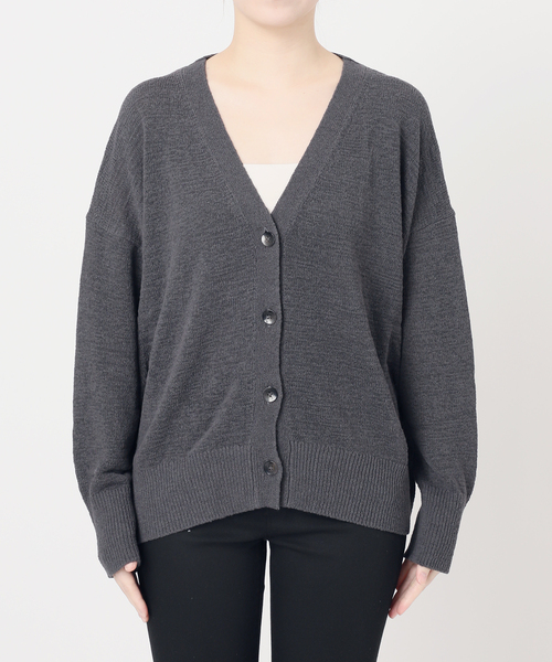 【美品】  JOURNAL STANDARD / ジャーナルスタンダード | 2022AW | インターシャニットカーディガン | F | グレー | レディース JOURNAL STANDARD / ジャーナルスタンダード | 2022AW | インターシャ