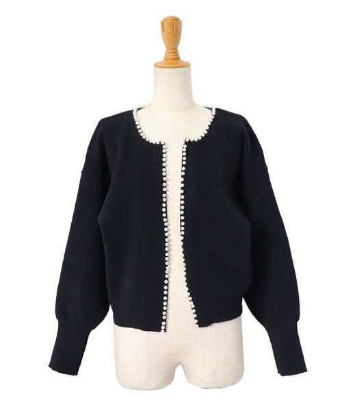 「BLUEEAST」 ニットカーディガン MEDIUM ピンク レディース_画像3