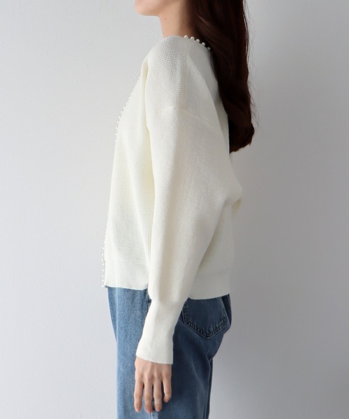 「BLUEEAST」 ニットカーディガン MEDIUM ピンク レディース_画像5
