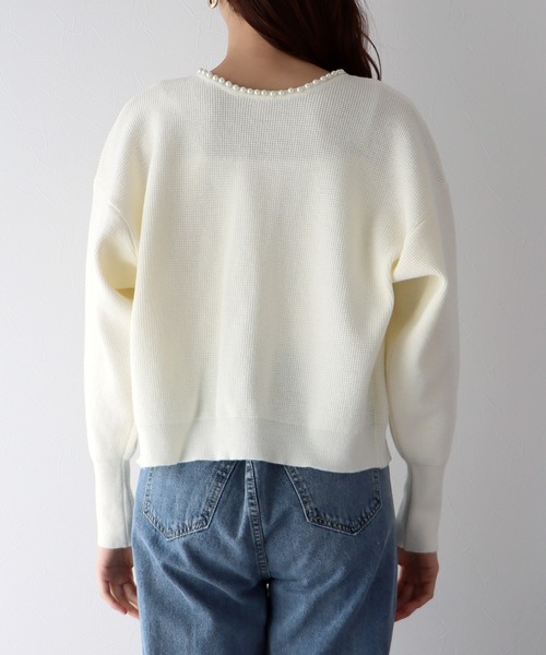 「BLUEEAST」 ニットカーディガン MEDIUM ピンク レディース_画像6