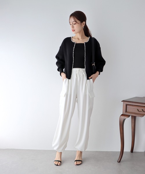 「BLUEEAST」 ニットカーディガン MEDIUM ピンク レディース_画像9