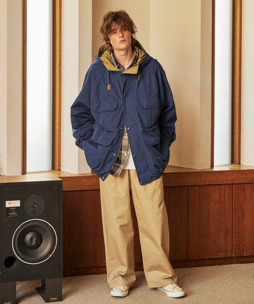 「FREAK'S STORE」 マウンテンパーカー SMALL オリーブ メンズ_画像6