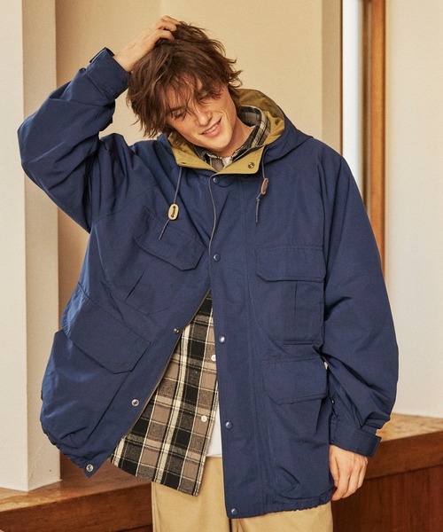 「FREAK'S STORE」 マウンテンパーカー SMALL オリーブ メンズ_画像8