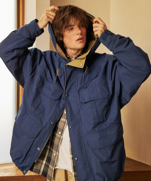 「FREAK'S STORE」 マウンテンパーカー SMALL オリーブ メンズ_画像9