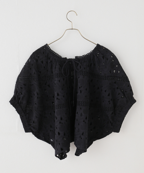 Torrazzo Donna（トラッゾドンナ） ブラウス シャツ 半袖 Cutwork Lace