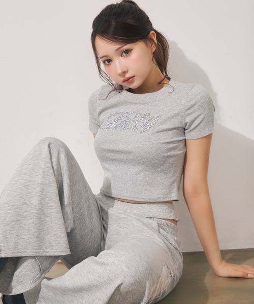 TITTY＆CO.（ティティーアンドコー） スウェットパンツ ジャージ ラメ