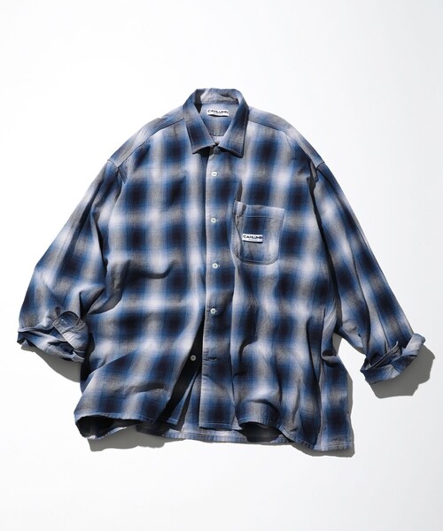 CAHLUMN（カウラム） 長袖シャツ MEDIUM グレー メンズ : ZOZOTOWN
