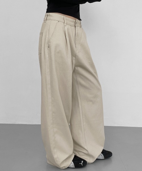 「BLACKUP」 チノパンツ SMALL ベージュ レディース_画像7