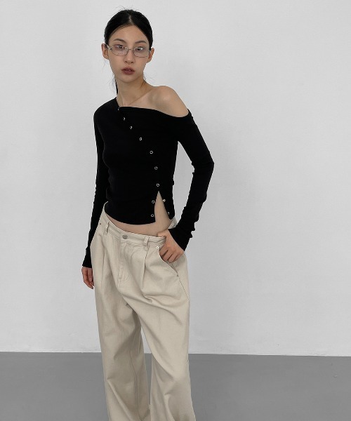 「BLACKUP」 チノパンツ SMALL ベージュ レディース_画像9
