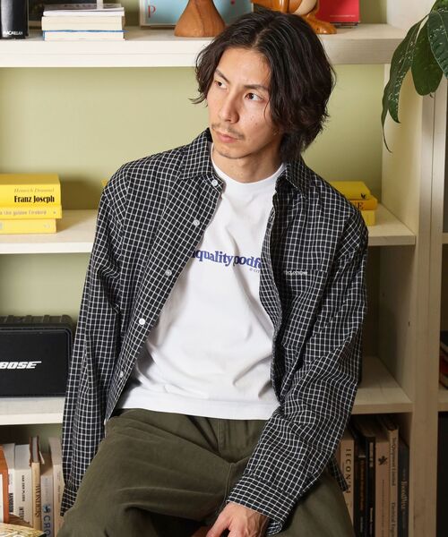 「FFEIN」 長袖シャツ MEDIUM ブラック メンズ_画像6