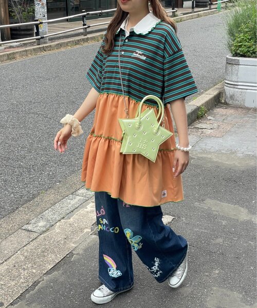 アルベロ　チュニック　気球　ブタさん半袖 HELLO.SANFRANCISCO（ハローサンフランシスコ） tシャツ 半袖 「HELLO