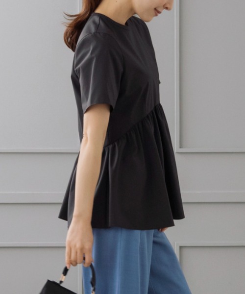 「Sono」 半袖ブラウス F ブラック レディース_画像7