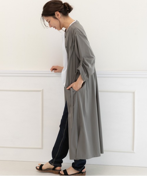 「PREFERIR」 7分袖ワンピース MEDIUM グリーン レディース_画像7