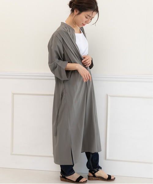「PREFERIR」 7分袖ワンピース MEDIUM グリーン レディース_画像9