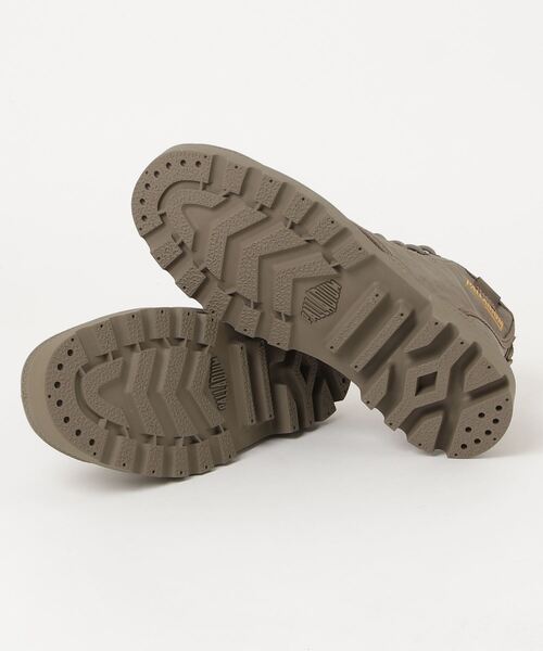 「PALLADIUM」 ハイカットスニーカー 25cm カーキ レディース_画像3