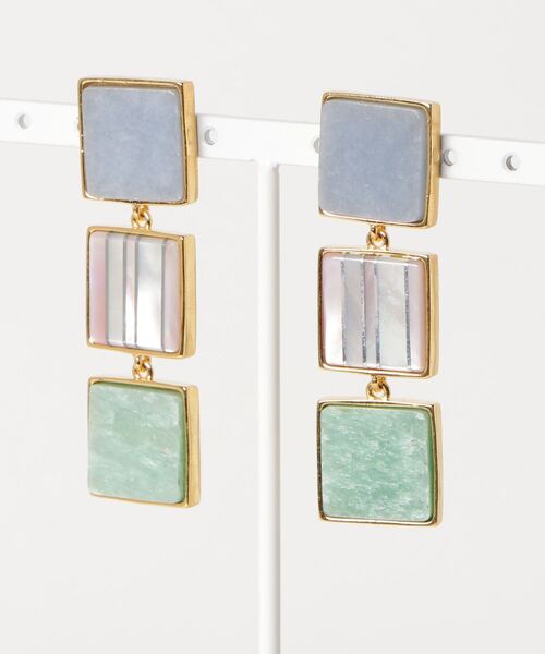 ピアス LIZZIE FORTUNATO (リジー フォルトゥナート) Exclusive スクエアピアス SS19-E0345 レディース