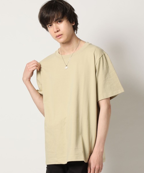 未開封新品 RULETHEFATE オンライン限定Tシャツ ベージュ サイズ1 FRUIT OF THE LOOM（フルーツオブザルーム） tシャツ クルーネック
