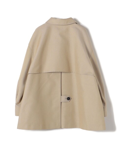【極美品】SHIPS T/C ツイル ステンカラー ショート コート　2WAY SHIPS ステンカラーコート コート T/C ツイル ステンカラー