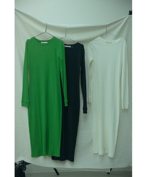 BLACK BY MOUSSY ワンピース cocoon long one-piece（コクーンロング 