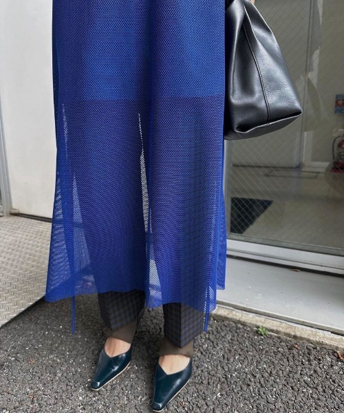 Ameri ブラウス シャツ LONG MESH LAYERED SHIRT TOP レディース
