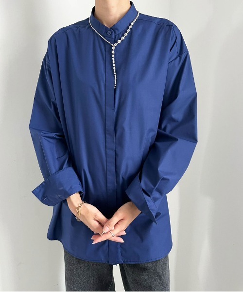 ブラウス シャツ LONG MESH LAYERED SHIRT TOP レディース Ameri ブラウス シャツ LONG MESH LAYERED SHIRT TOP レディース