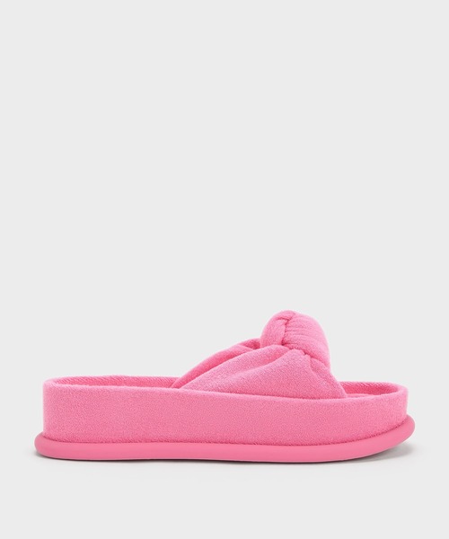 CHARLES ＆ KEITH サンダル Loey ローイー テクスチャー ノット 