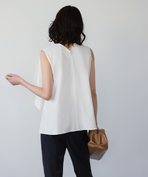 ELFRANK ブラウス シャツ 2WAYラッフルブラウス「綿100％使用