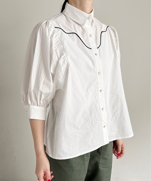 COMMON WARE（コモンウェアー） ブラウス シャツ ST:ELY / PUFFSLEEVE