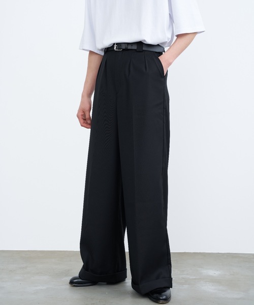 SINSS ワイドパンツ スラックス Wide double slacks / ワイドダブル
