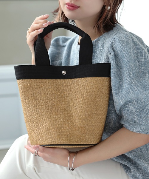 バーバリー　カゴバッグ 籠　ラタン トートバッグ ノバチェック ターンロック BURBERRY BLUE LABEL - BURBERRY バーバリー カゴバッグ ノバ