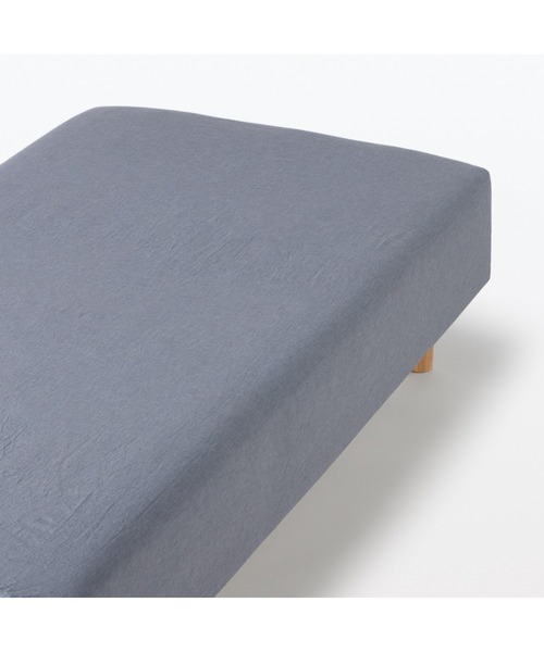 無印良品（MUJI） ベッド 寝具 洗いざらしボックスシーツ・S 100