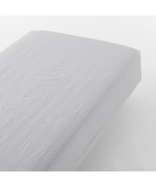 無印良品（MUJI） ベッド 寝具 洗いざらしボックスシーツ・S 100
