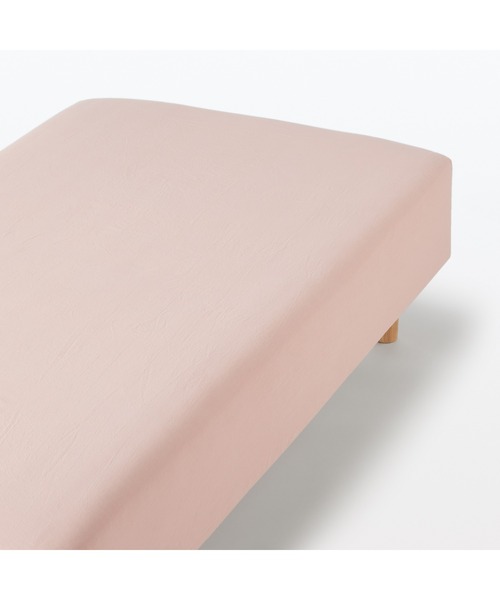無印良品（MUJI） ベッド 寝具 洗いざらしボックスシーツ・S 100