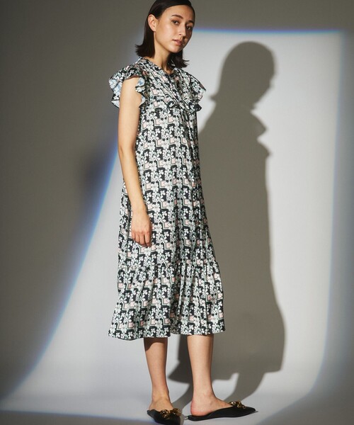 GRACE CONTINENTAL」 ノースリーブワンピース 36 ブラック レディース 