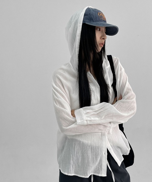 BLACKUP ブラウス シャツ 「MADE」 キーセンサマーオーバー