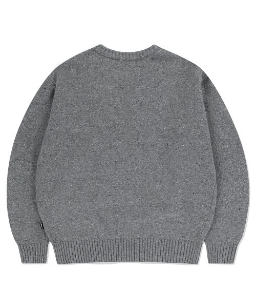 MAHAGRID（マハグリッド） ニット セーター BASIC LOGO NEP KNIT