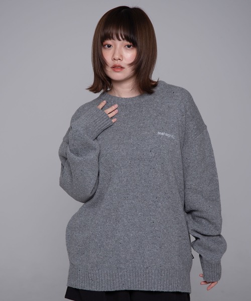 MAHAGRID（マハグリッド） ニット セーター BASIC LOGO NEP KNIT 
