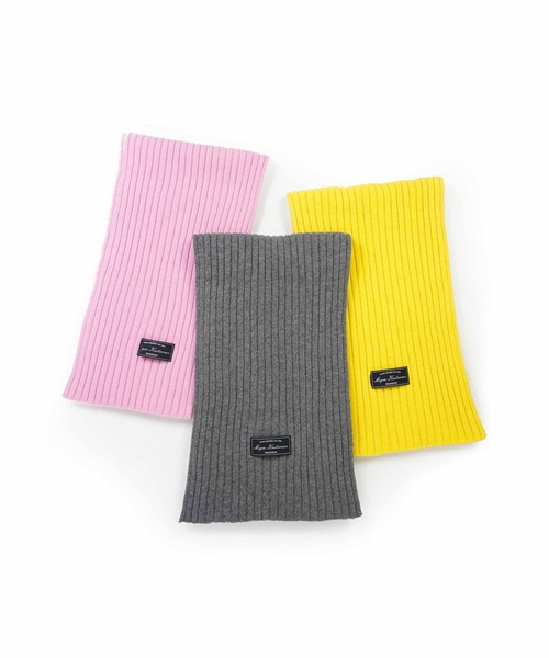 MSGM（エムエスジーエム） マフラー ストール リブニット ウール 