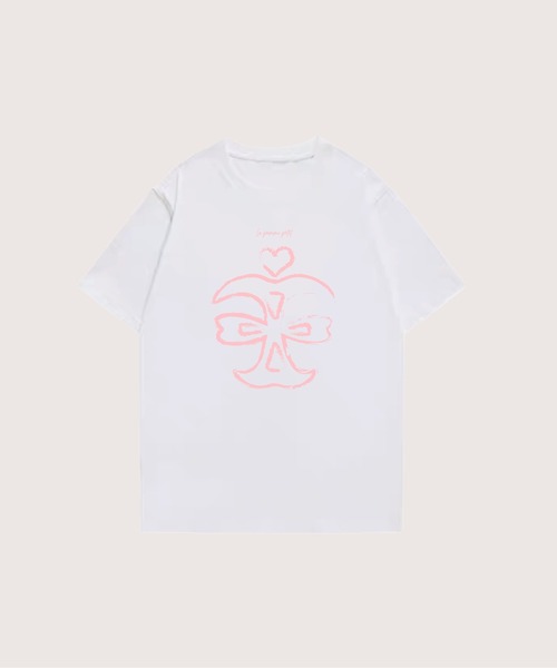 tシャツ Apple Core Sketch T-2WH レディース