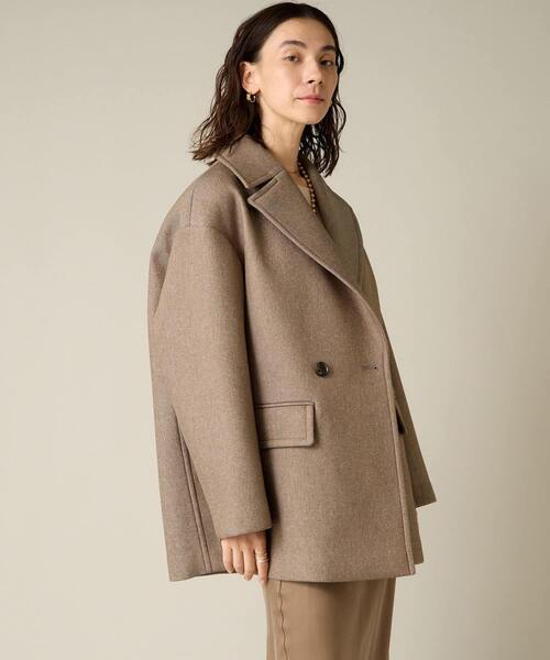 コート ピーコート リバーピーコート レディース LOHEN ハードメルトン