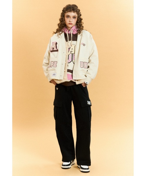 カーディガン AAPE SWEAT CARDIGAN レディース AAPE BY A BATHING APE カーディガン SWEAT CARDIGAN レディース