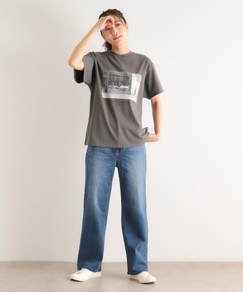 tシャツ 「大人気！日本製/Laura Ashley ヒストリーフォト」 第一号店 フォトTシャツ レディース LAURA ASHLEY tシャツ 「大人気！日本製/Laura Ashley