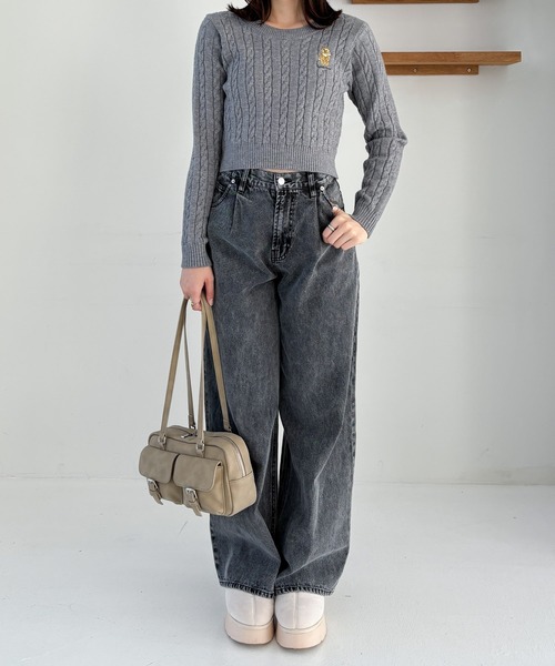 Heather ショルダーバッグ バッグ WポケットショルダーBAG