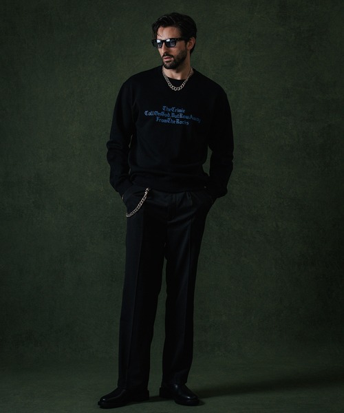 CRIMIE（クライミー） トレーナー スウェット OLD ENGLISH CREW NECK