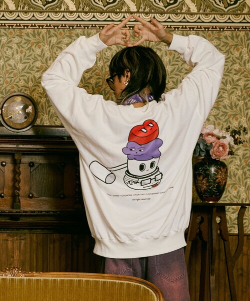 トレーナー スウェット Kurt Wu/カート ウー KURTS FRIENDS SWEAT/バックプリント クルーネック スウェット メンズ | FREAK'S STORE | 14