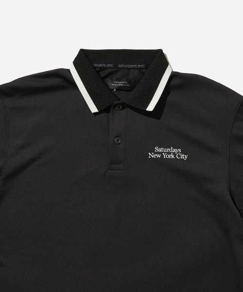 【ブラック（01）】Line Basic Polo Shirt S/S ポロシャツ Line Basic Polo Shirt S/S メンズ : ZOZOTOWN Yahoo!店