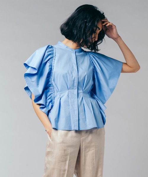 [DOUBLE STANDARD CLOTHING] короткий рукав блуза 36 белый женский 