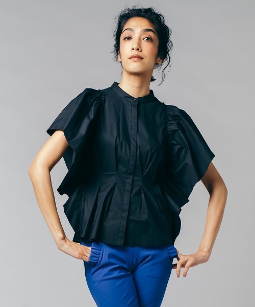 [DOUBLE STANDARD CLOTHING] короткий рукав блуза 36 белый женский 