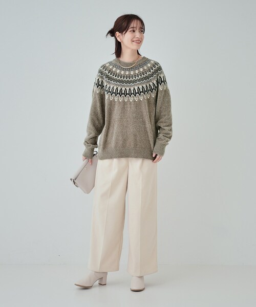 SHOO・LA・RUE ニット セーター 「洗える」あたたかくて柔らかい