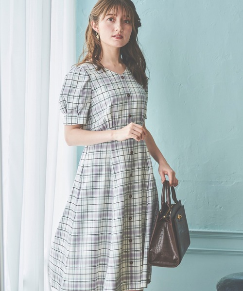 LAISSE PASSE 「LAISSE PASSE」 半袖ワンピース 40 ブラック